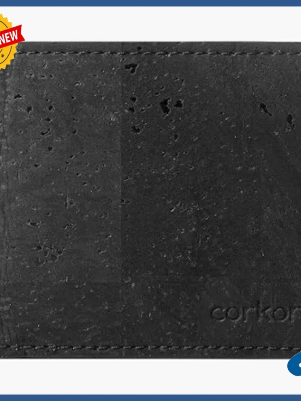 Men's Vegan Leather Bifold Wallet RFID Blocking 6 Card Slots